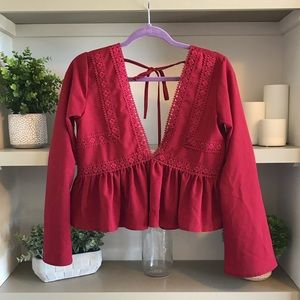 Red Boutique long sleeved blouse